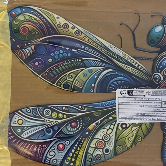 Colorful Dragonfly Wall Art - Picture 2 of 3